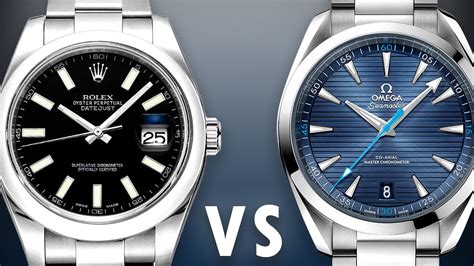 rolex datejust vs omega seamaster.